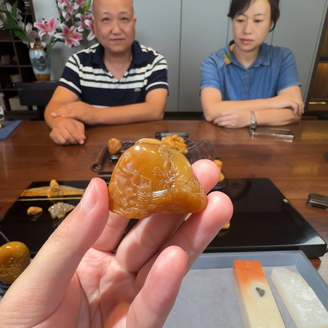 成***词寿山石印石寿山石雕刻工艺