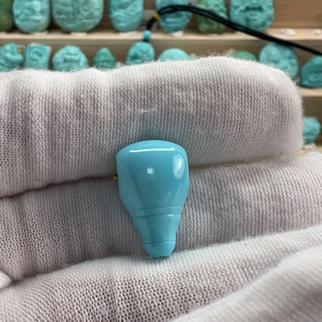 未镶嵌绿松石三通10.2mm