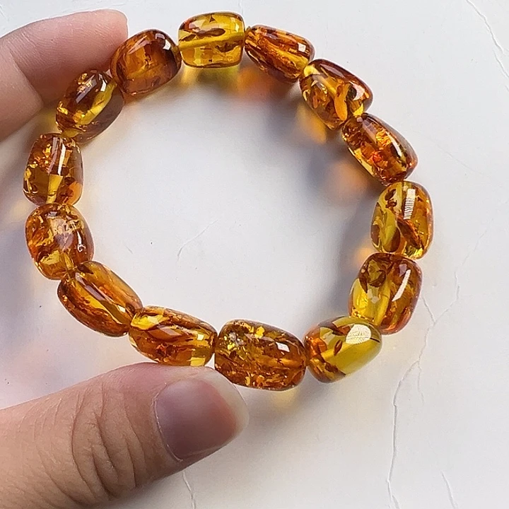 未镶嵌项圈琥珀（花珀）