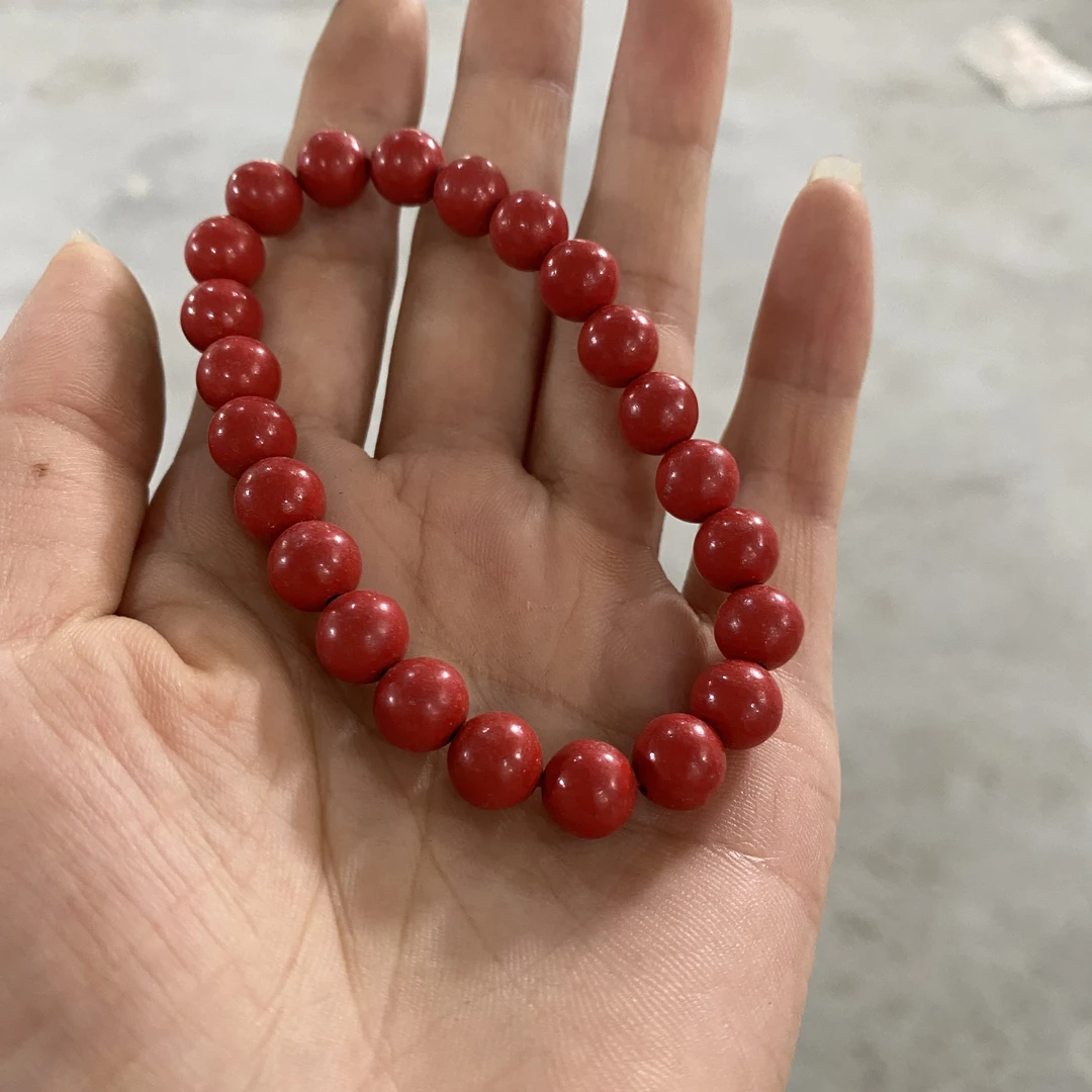 含辰砂工艺品V226辰砂手串卡0.8单圈手串（合成）