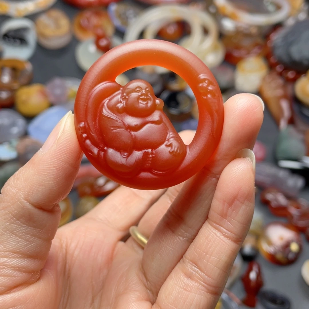 笑***颜玛瑙/玉髓未镶嵌颈饰