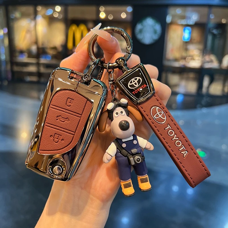 适用丰田卡罗拉钥匙套雷凌锐志锐放折叠荣放车汉兰达扣威兰达壳