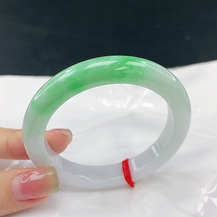 翡翠未镶嵌手镯圈52，19074