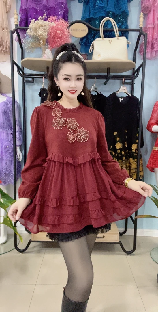 96406朵拉微拉新款时尚气质衫