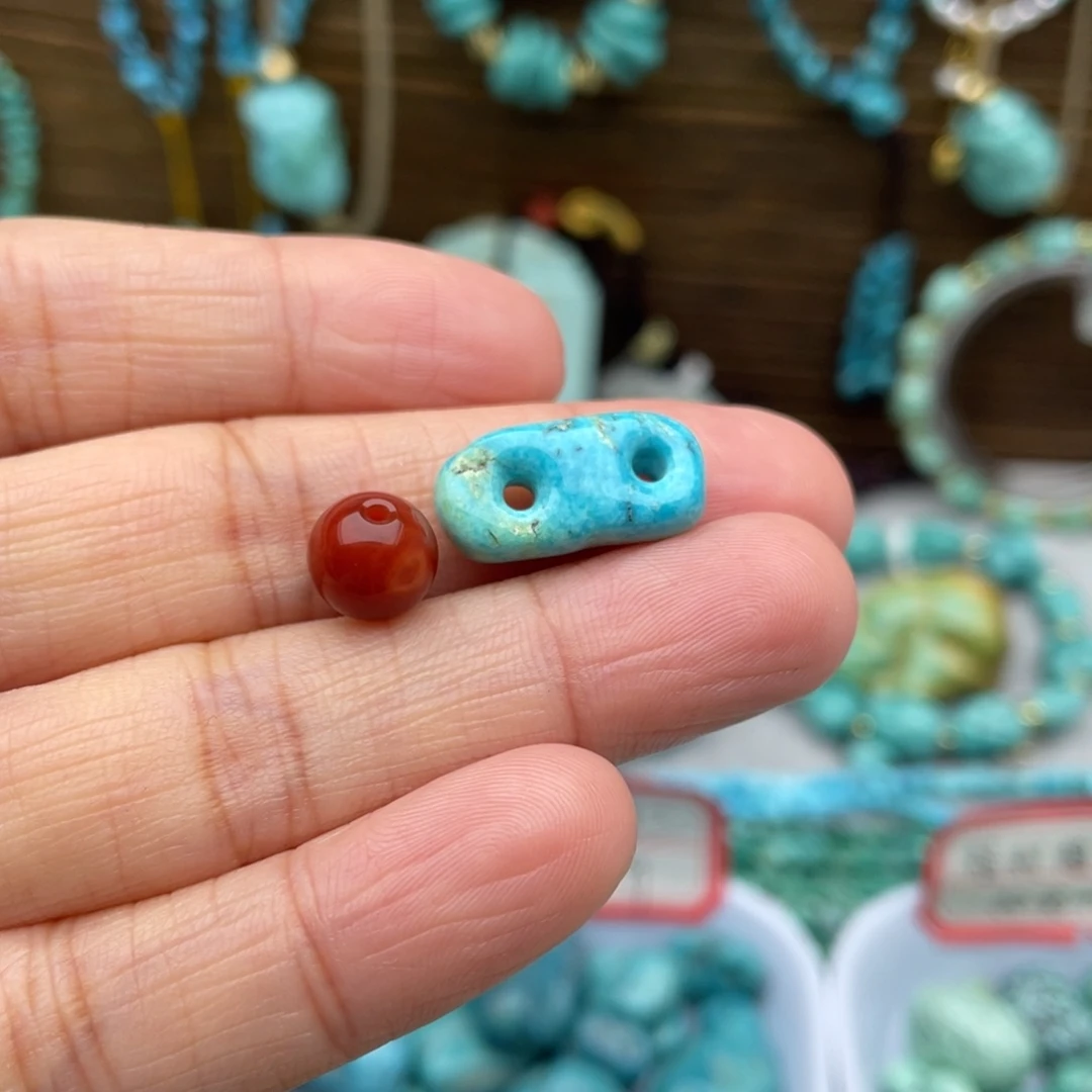 南红玛瑙未镶嵌随行扣子