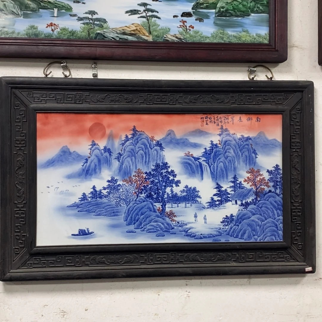 瓷100*60 景德镇瓷板画柴窑烧制