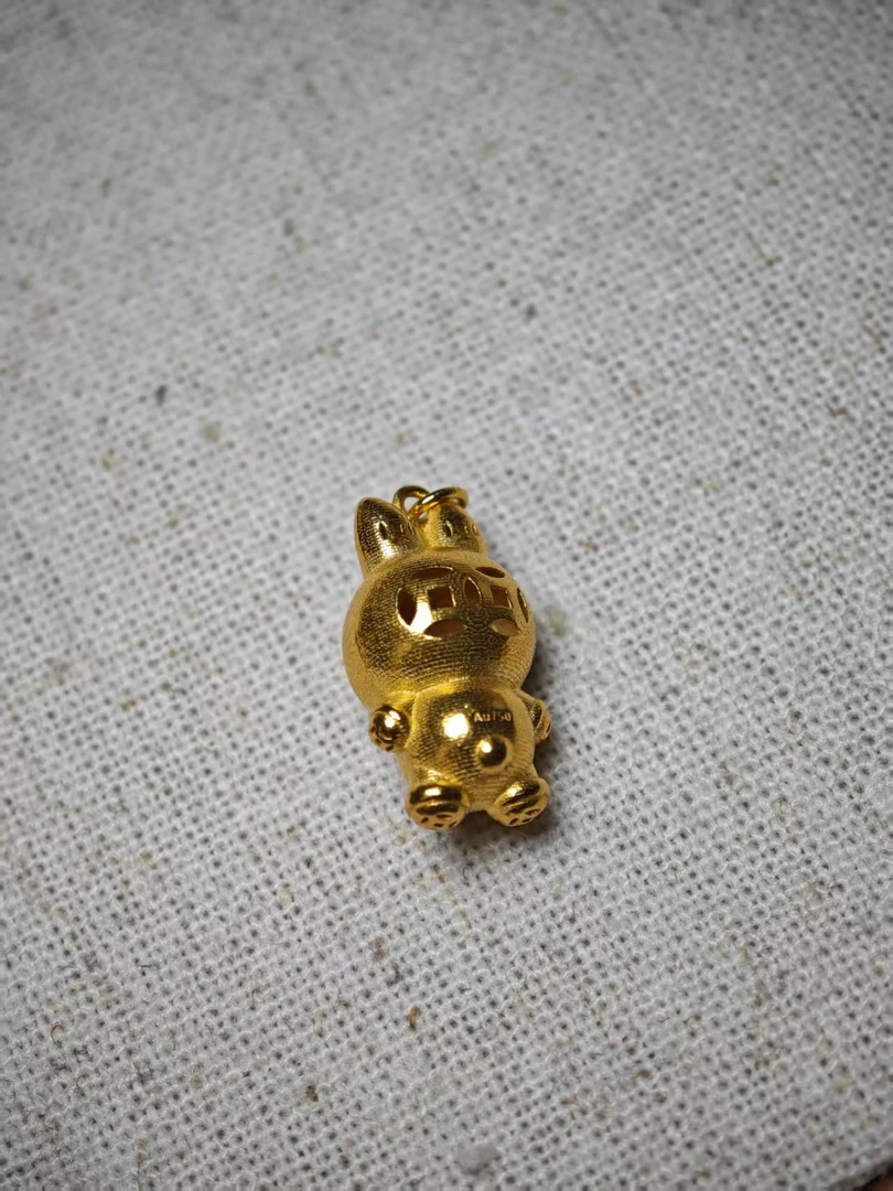 18K金布布吊坠ZX赠链