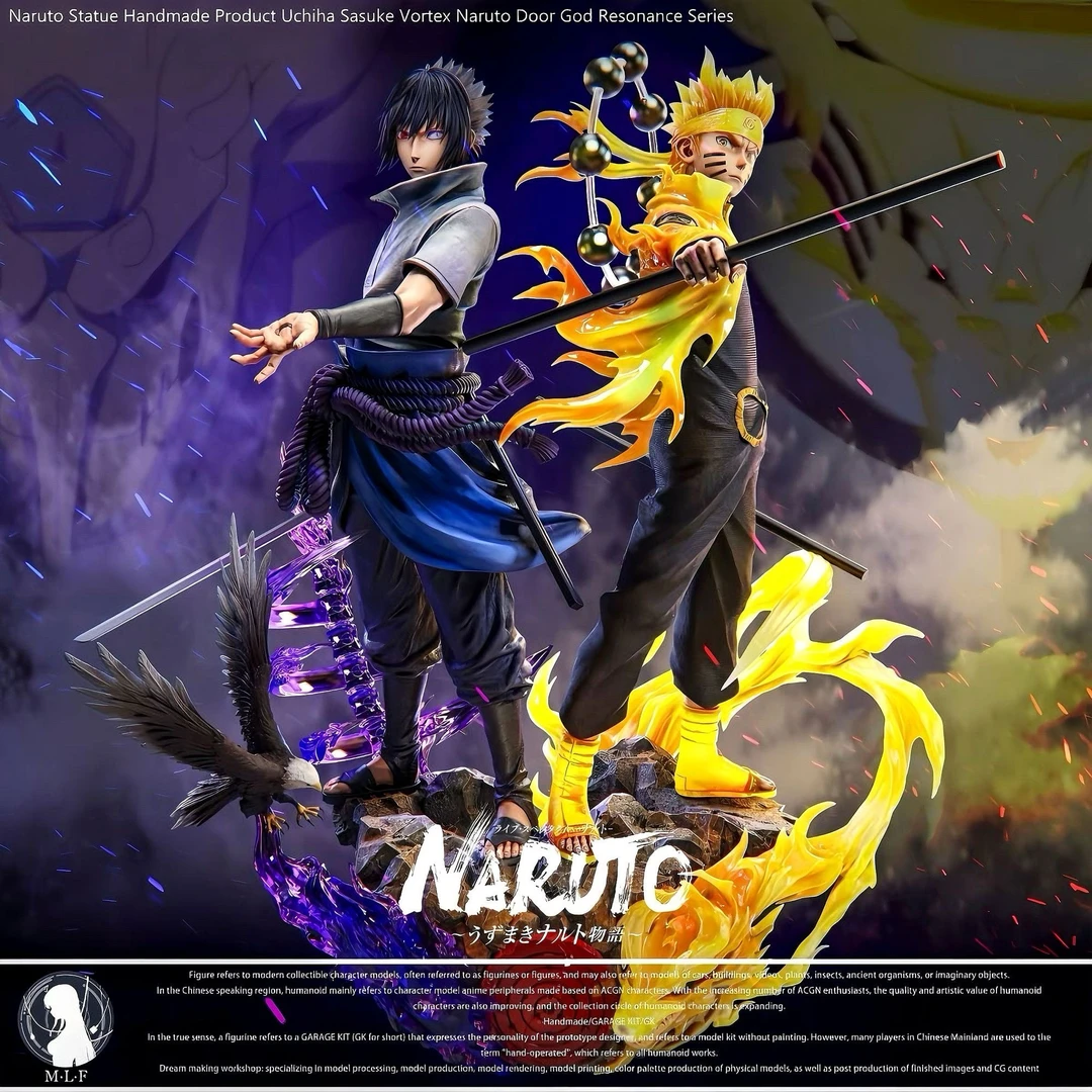 缺氧鸣佐羁绊【顶配版】39CM 火影忍者礼物周边GK模型摆件潮玩
