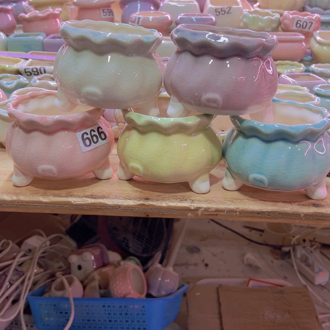 陶瓷花盆当场凑满12包邮