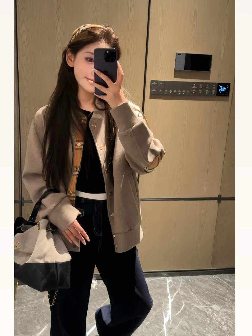 【现货】【古典之城】夹克秋冬季立领减龄简约宽松型外套