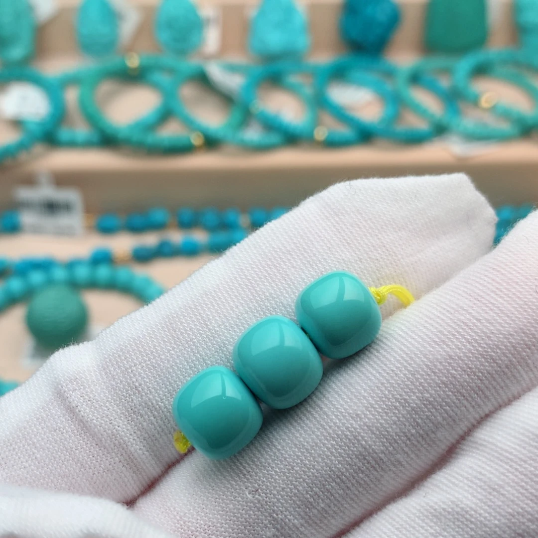 绿松石未镶嵌珠宝奇石9.5mm