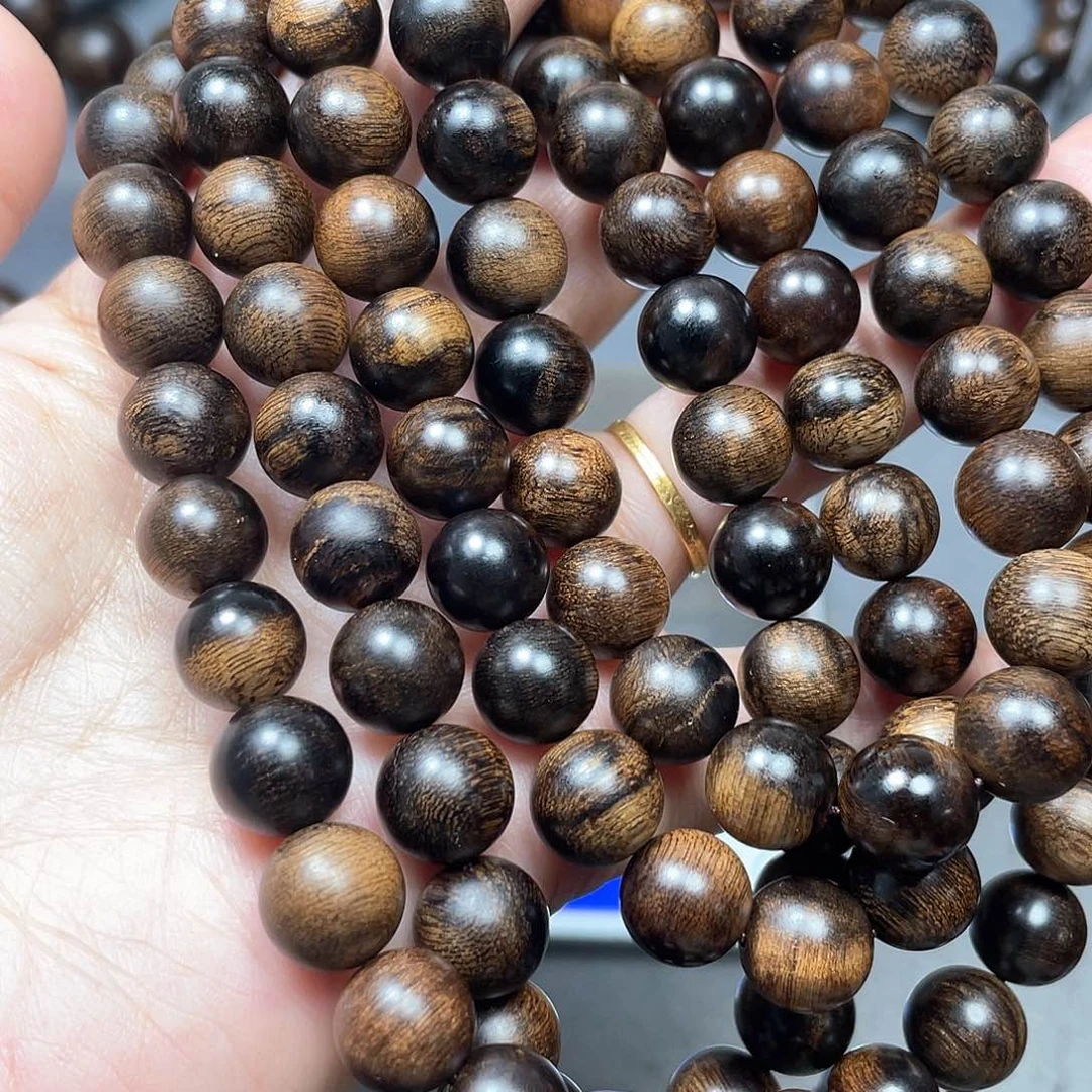 沉香手串白棋瘤疤1.0