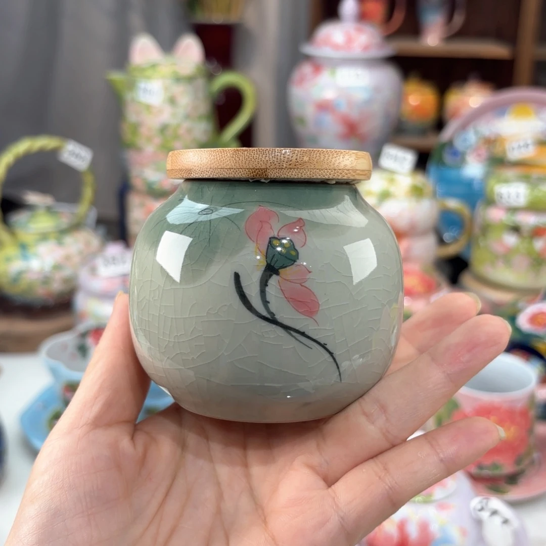 景德镇手绘高温釉下彩陶瓷茶具