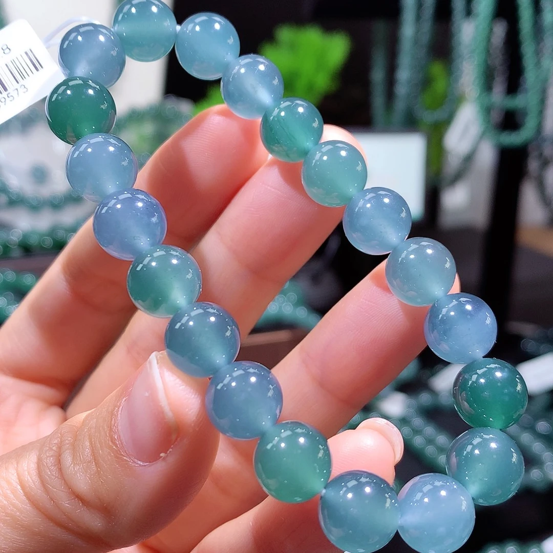 翡翠未镶嵌手链天然a货翡翠手串10mm