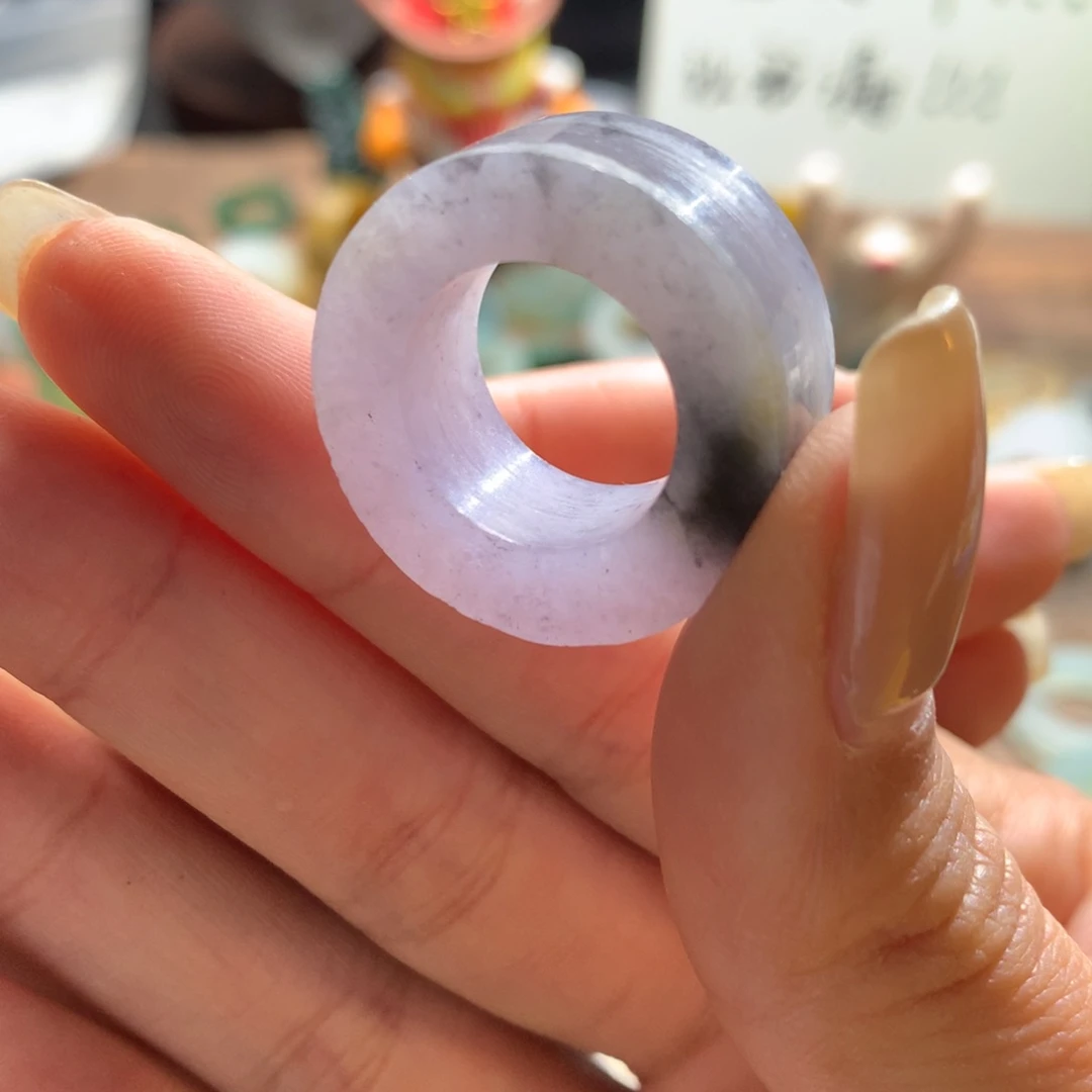 定制翡翠未镶嵌天**雨翡翠特色冰紫乌鸡14#