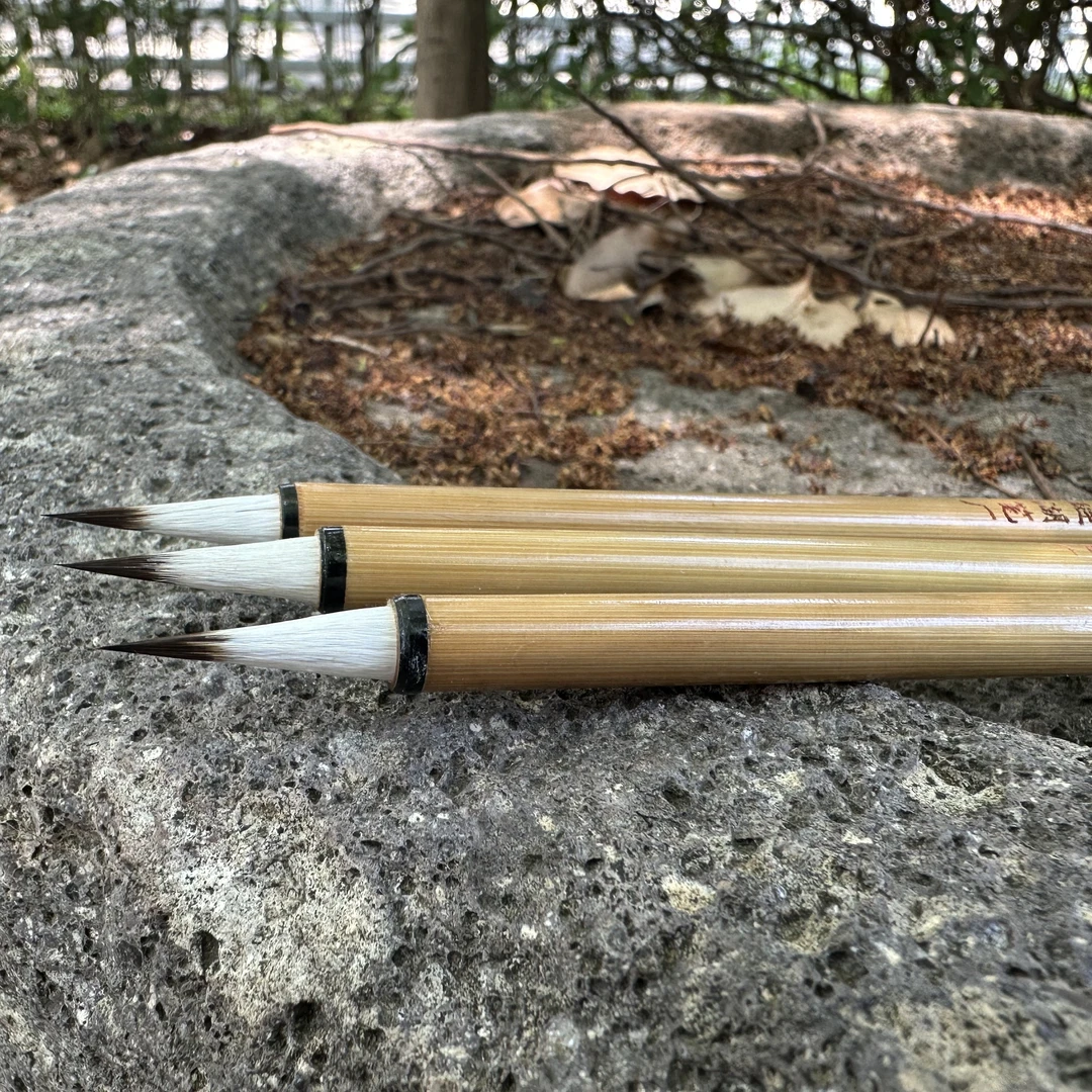 善琏湖笔厂双羊牌出口七紫三羊出锋2.1cm直径0.6cm拍一发三