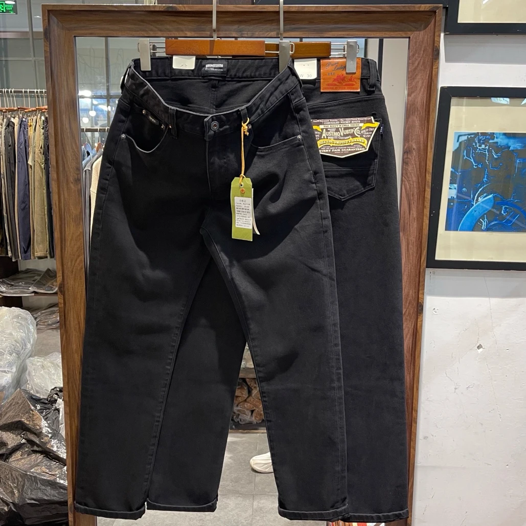 秋季男五袋款微弹长裤春夏牛仔裤直筒裤长裤中腰