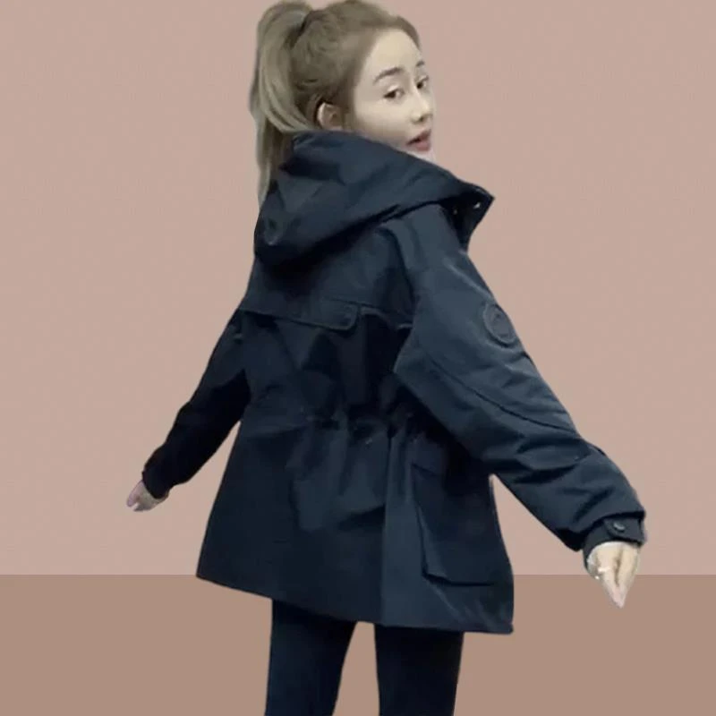 异径2025冬装新款女士派克服女衣女服中长款夹女外套加绒加厚女袄