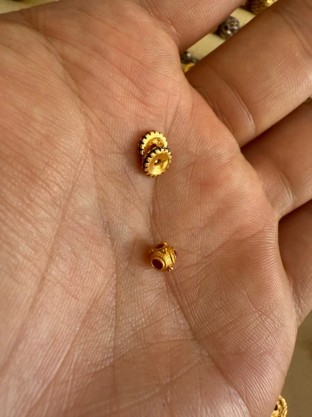 925银银制品 隔片一组蜻蜓眼一个配饰