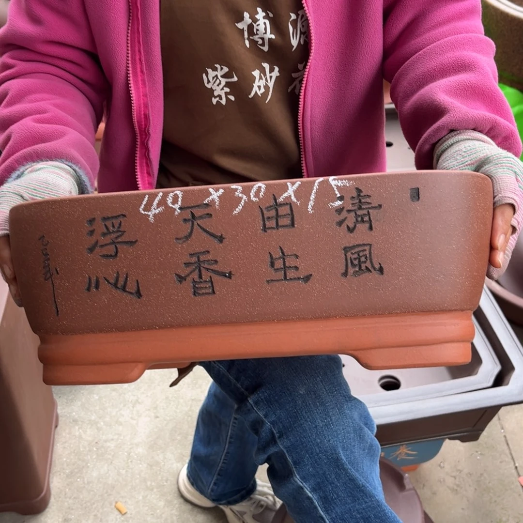 紫砂花盆盆景艺术m