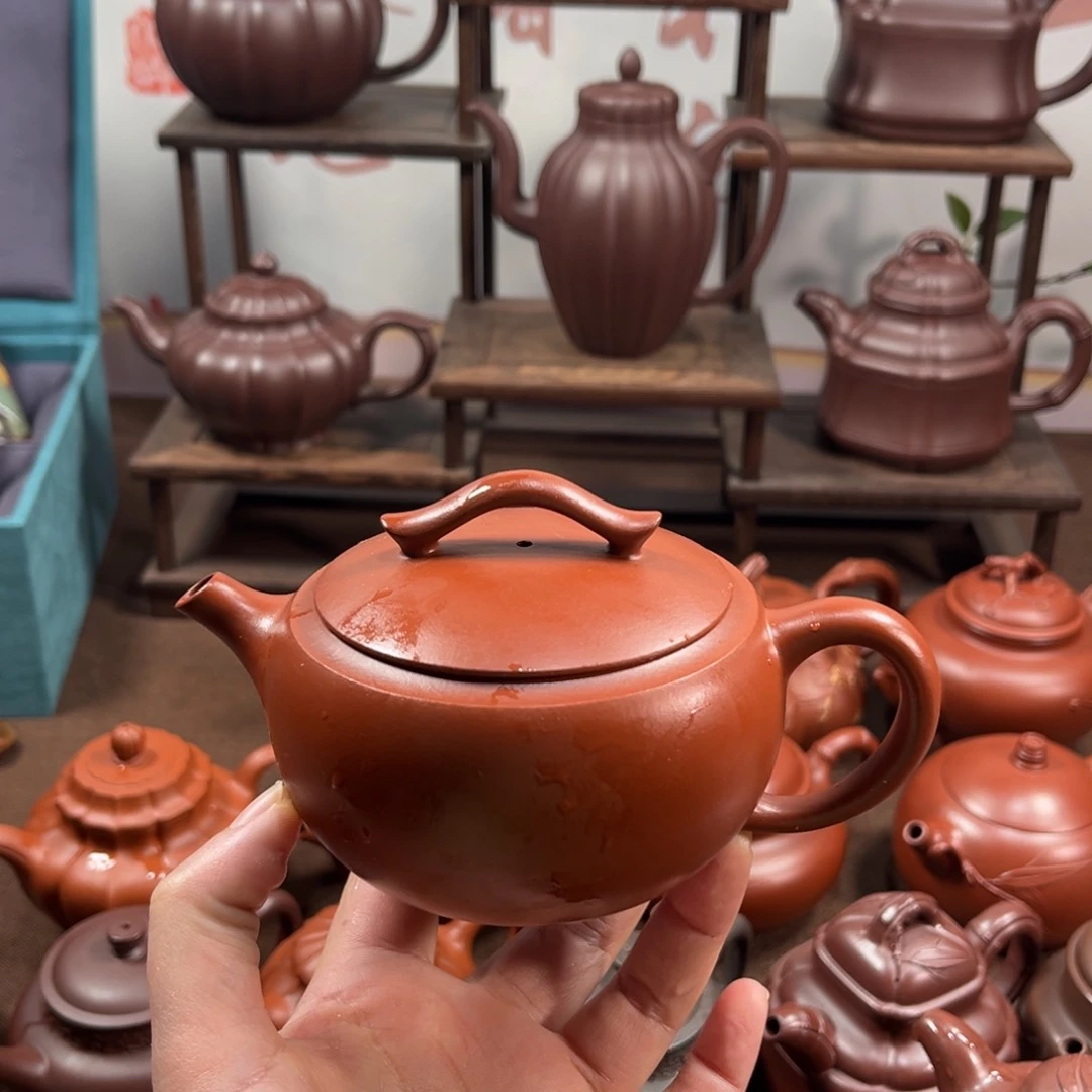 紫泥茶壶无*原矿朱泥250毫升