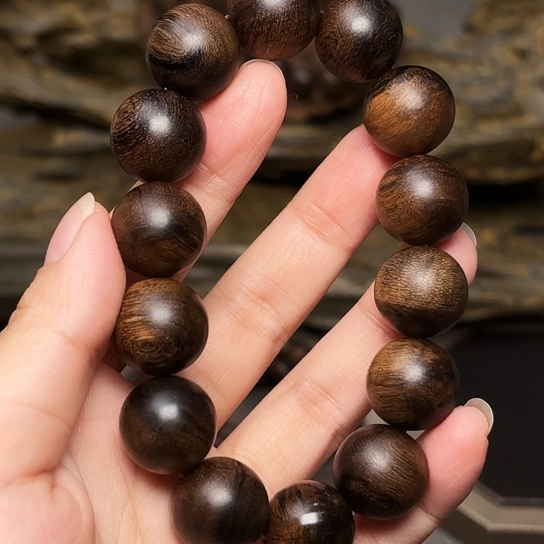 沉香手串越南芽庄瘤疤黄棋楠1.6