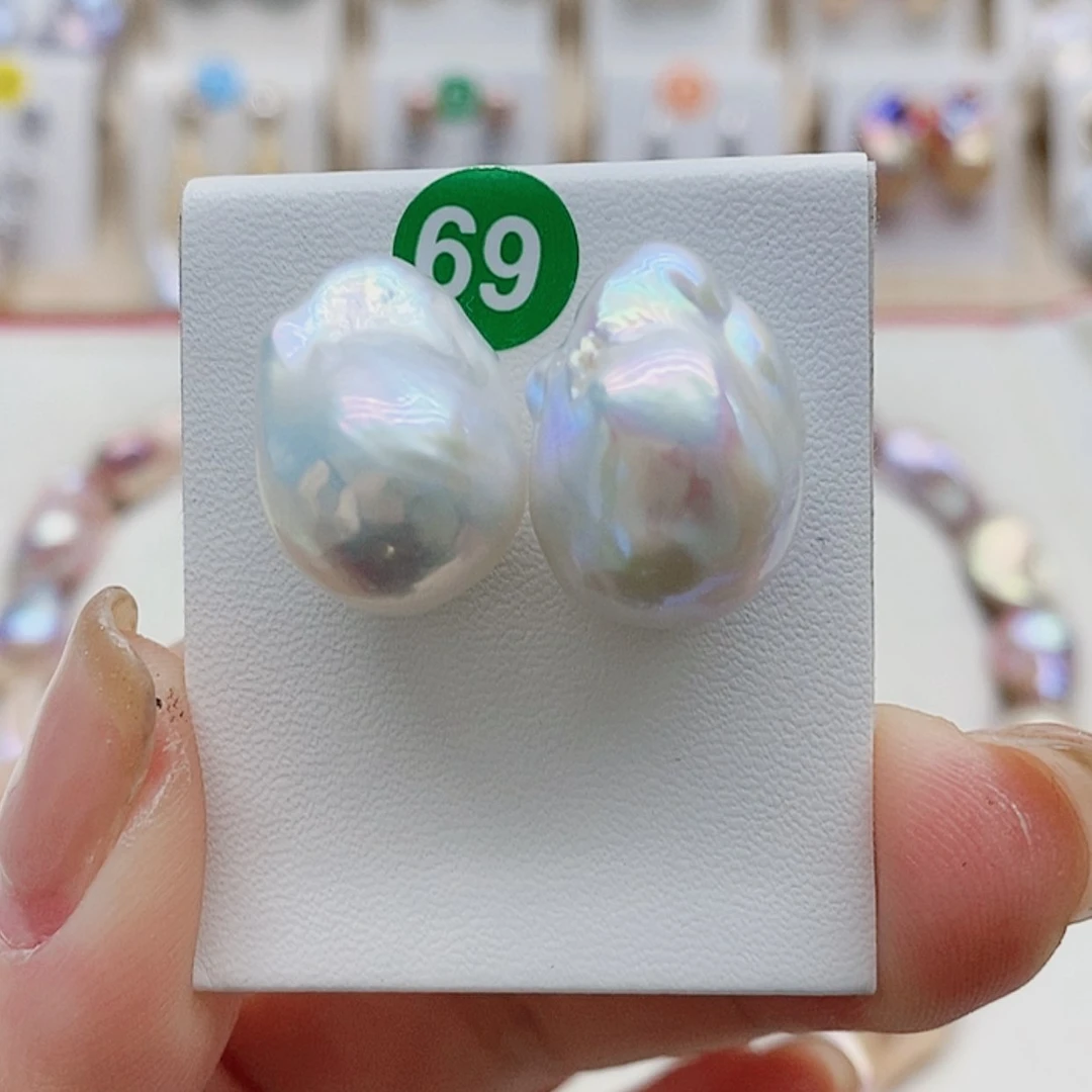 【闪购商品】淡水珍珠耳饰银S925镶嵌