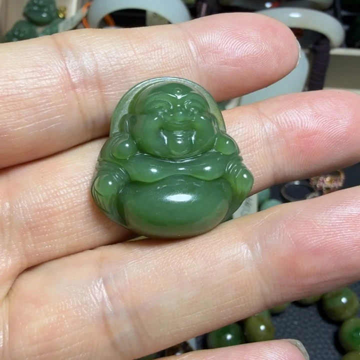 和田玉（碧玉）颈饰未镶嵌