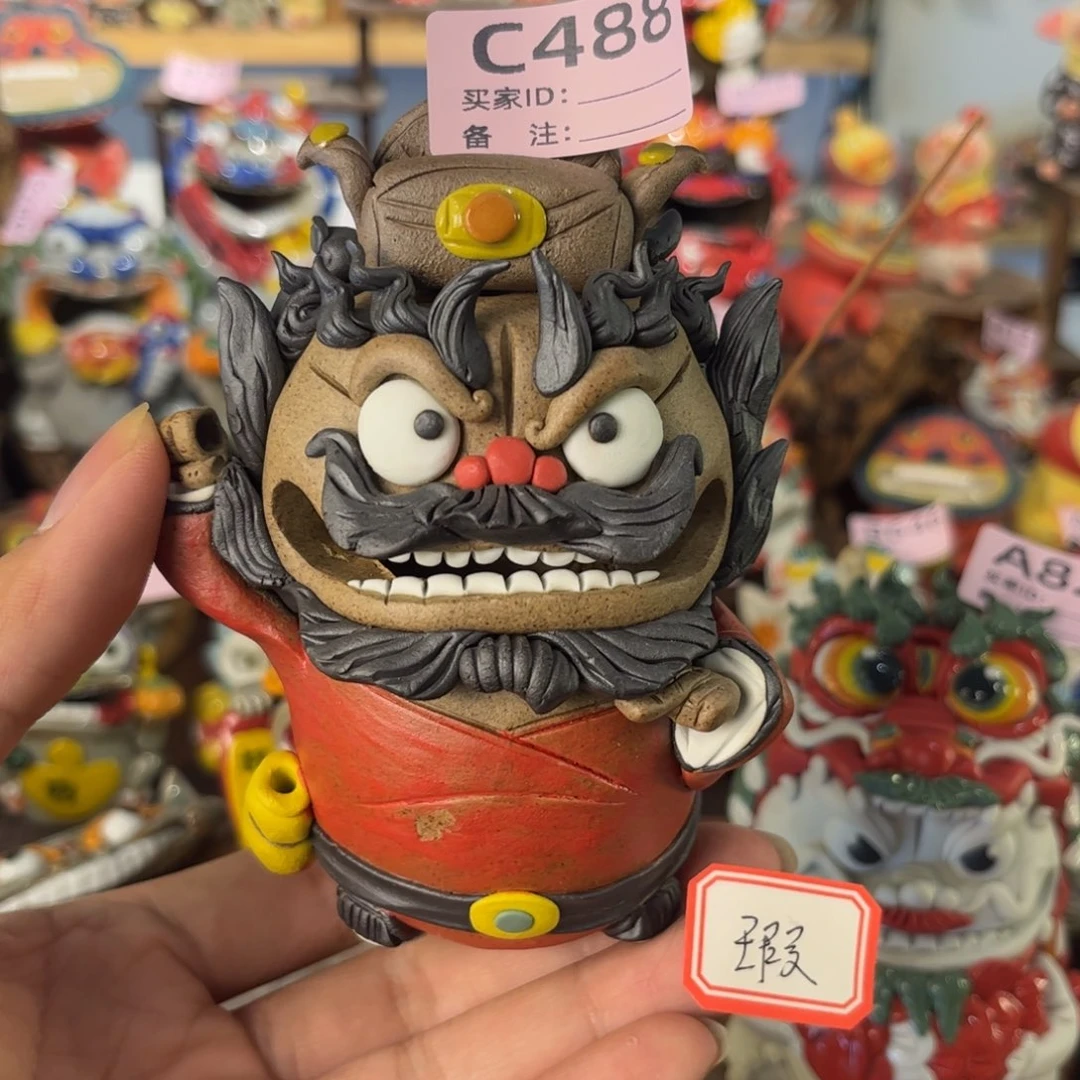 泥塑纯手工茶宠摆件