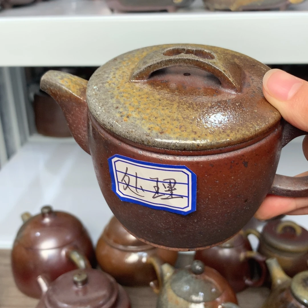 茶壶紫砂纯自然柴烧
