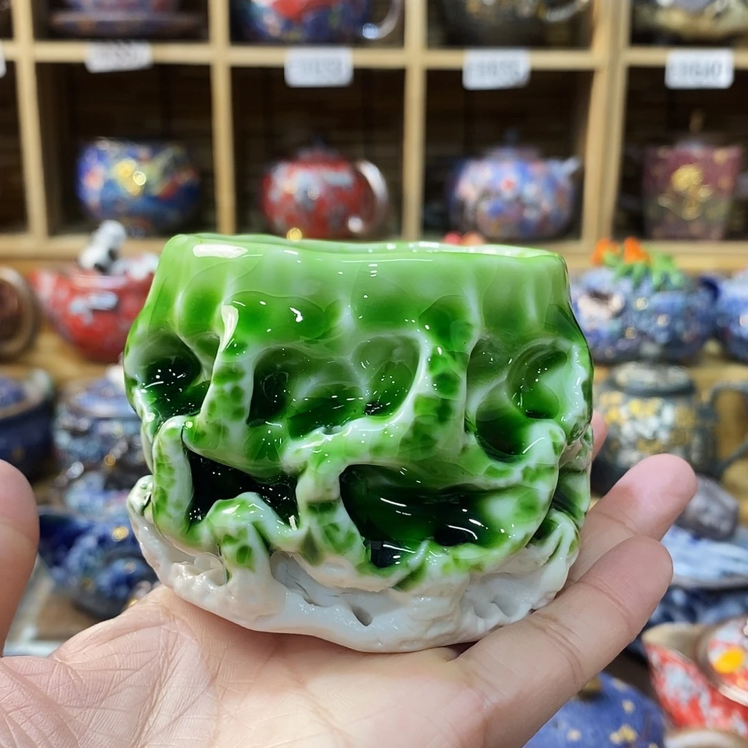 粗陶柴烧志野茶器