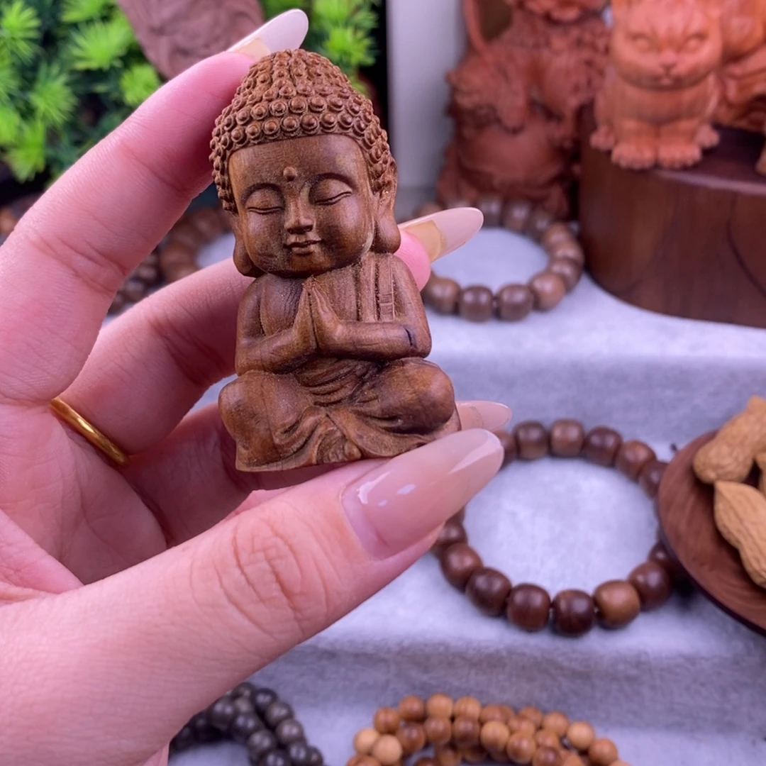 檀香木手串/手链宝宝佛奶香微微瑕