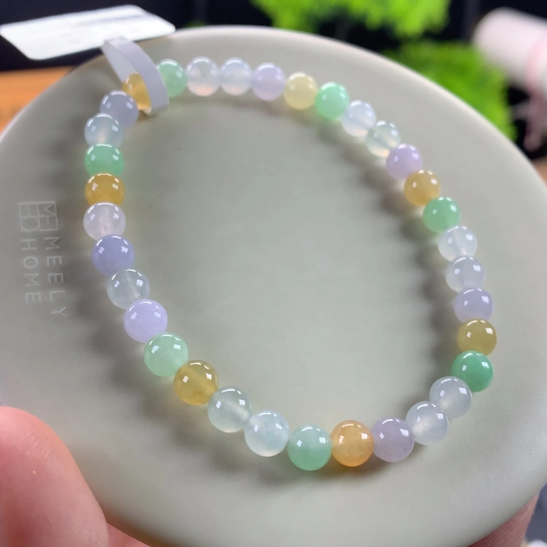 翡翠未镶嵌手链卡5.5