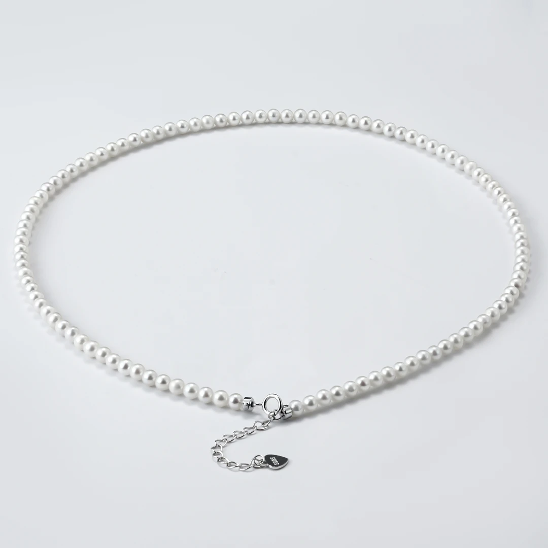 【618大促】淡水AK珍珠项链3-4mm微瑕/正圆/极强光【倩倩】