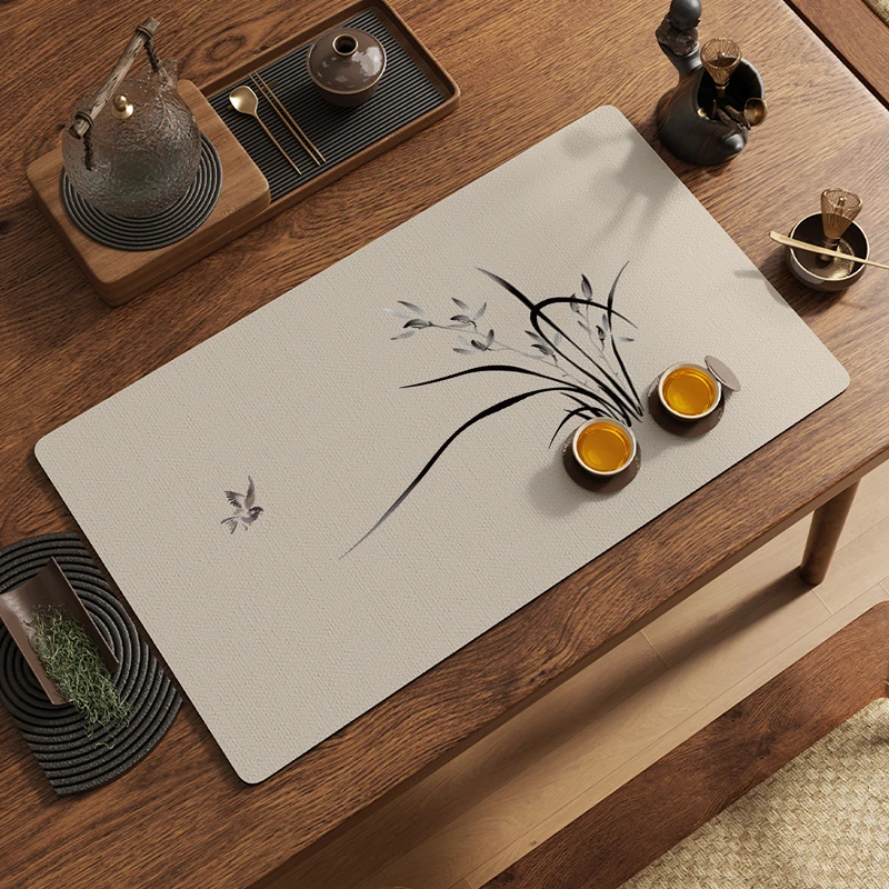 德国新款禅意茶垫硅藻泥吸水餐垫茶杯垫餐桌垫隔热垫茶道沥水垫