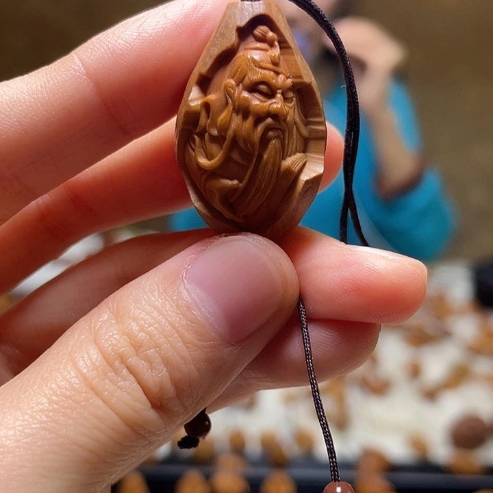 橄榄核吊坠橄榄 关公