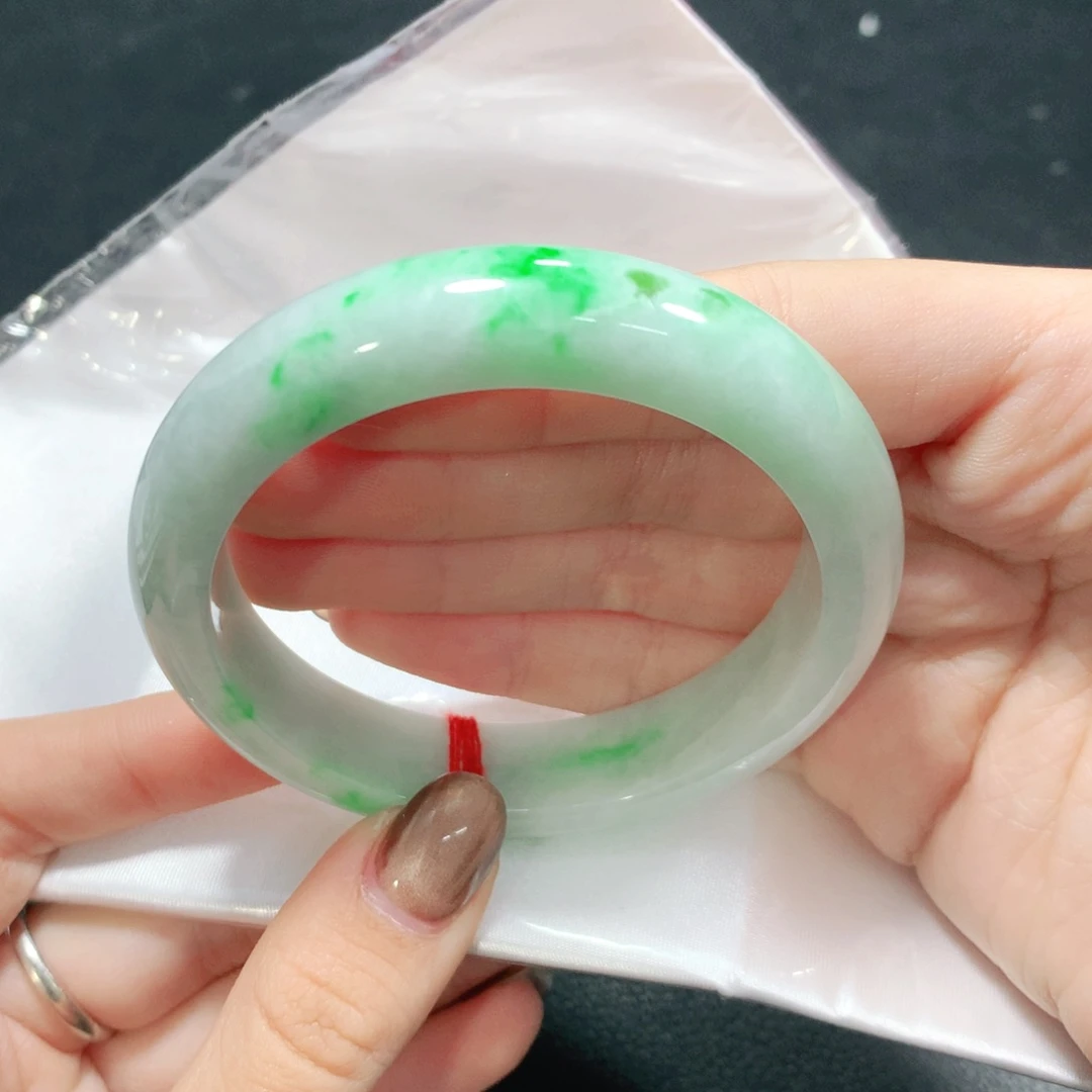 翡翠未镶嵌手镯58圈1439