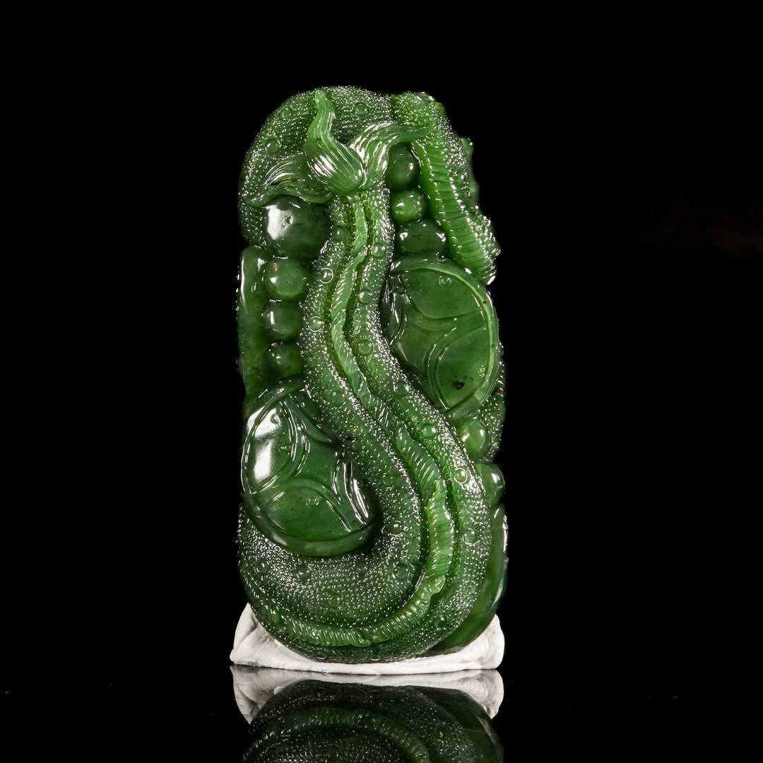 LOT.027和田玉龙纹暖手/X4590