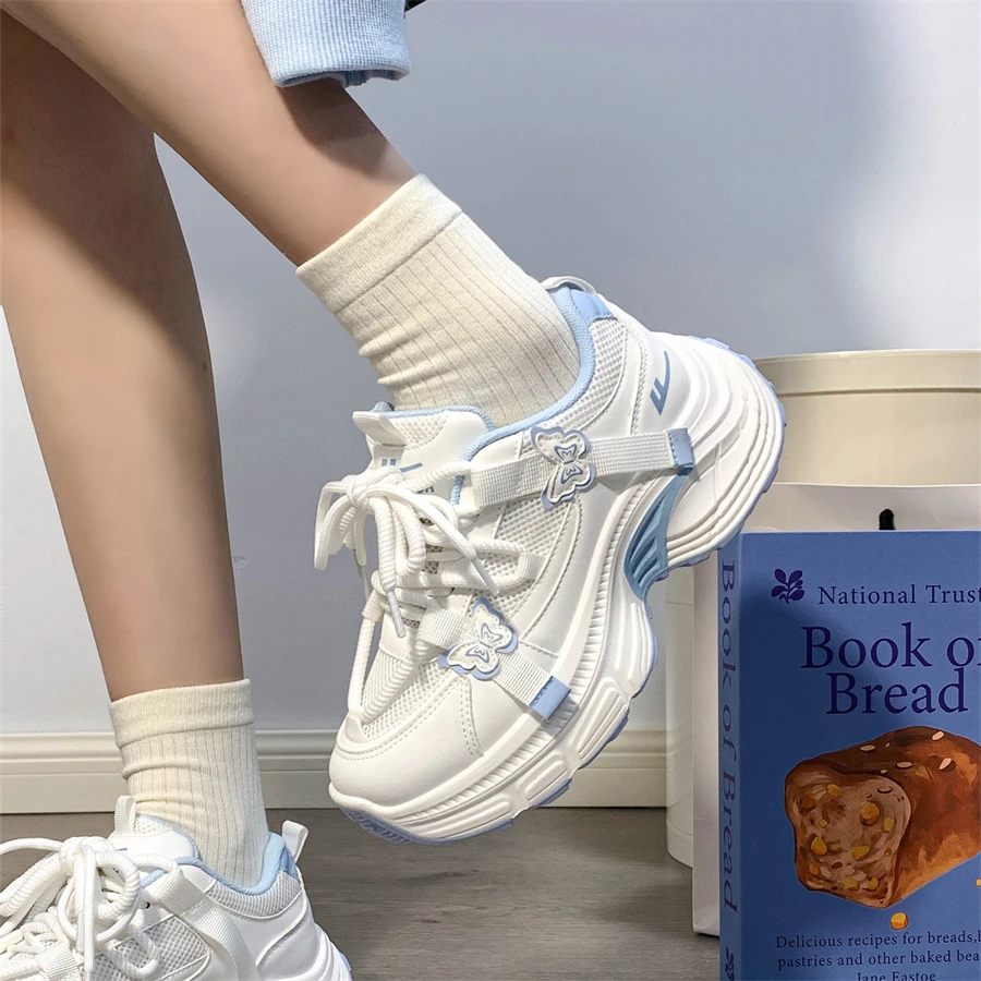 回力女鞋设计网面透气女款新款超火百搭休闲鞋ins潮厚底运动鞋女