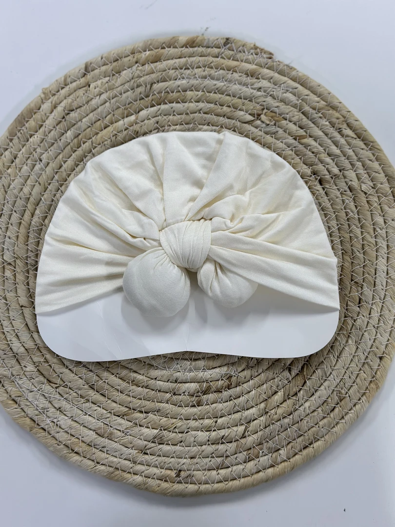 春夏薄款婴儿帽袜子套装韩国宝宝可爱超萌护囟门蕾丝蝴蝶结胎帽