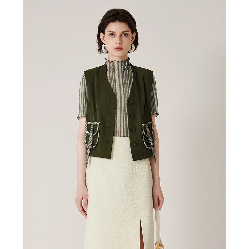 【丽公主专属】D63经典时尚马甲5V3J13024