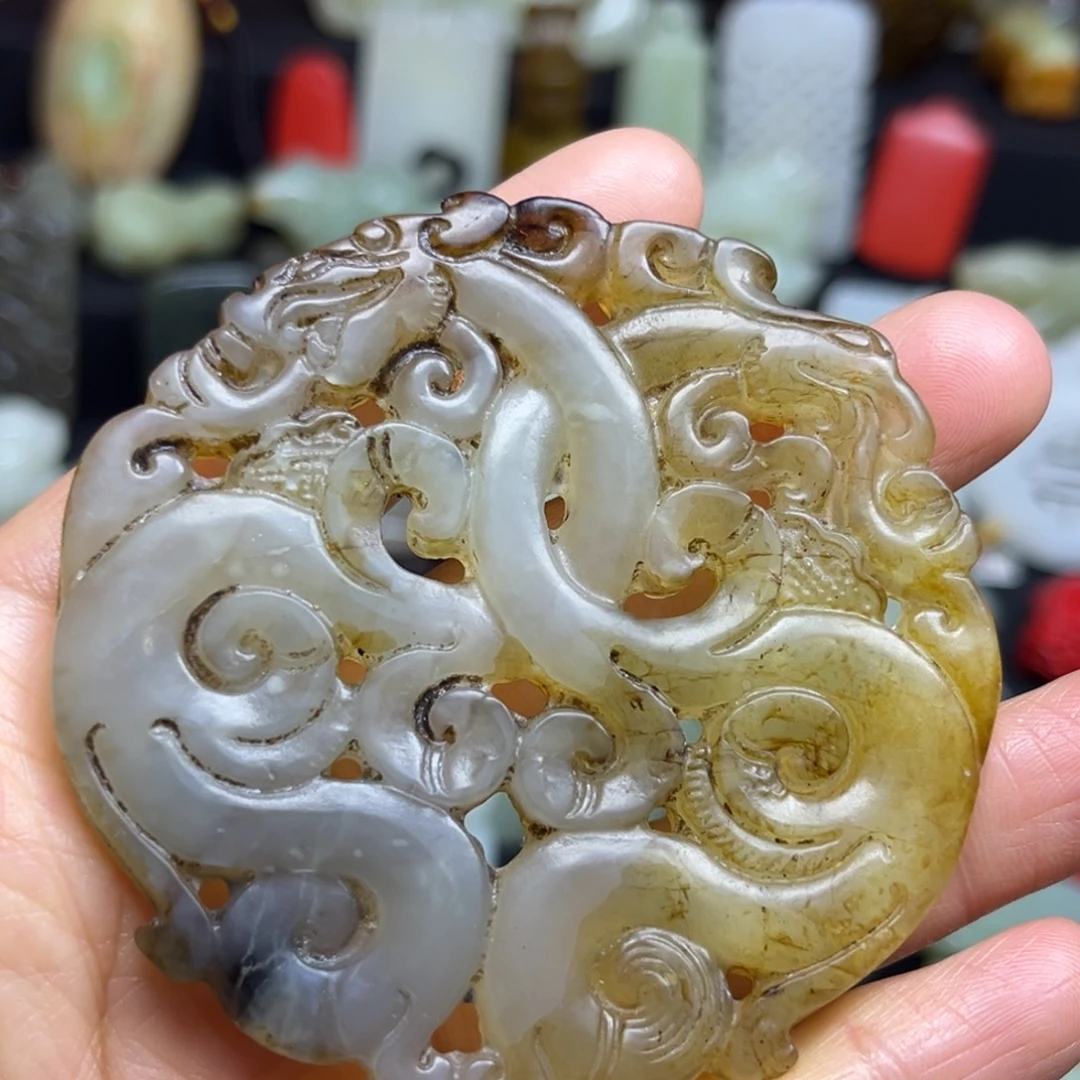 和田玉未镶嵌吊坠(不含链)