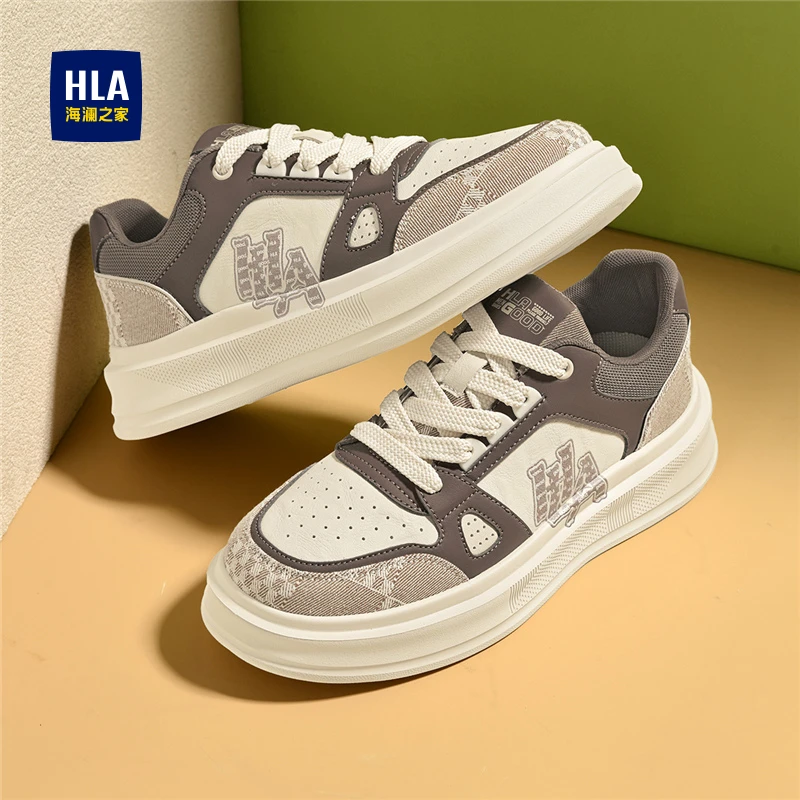 海澜之家男鞋爆款2025秋季新款复古风印花休闲板鞋男士百搭旅游鞋