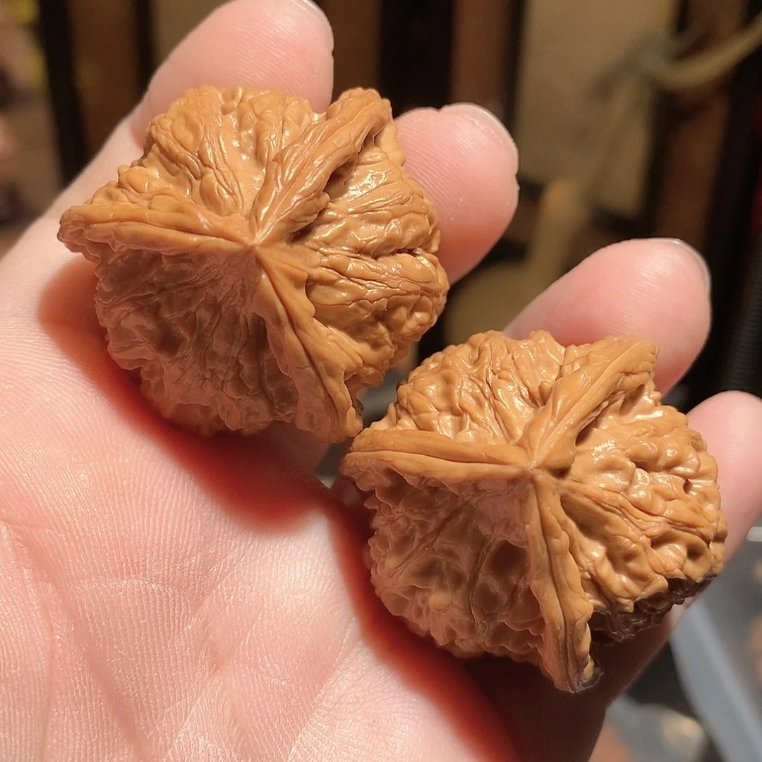 文玩核桃把件41玉玺三棱全品