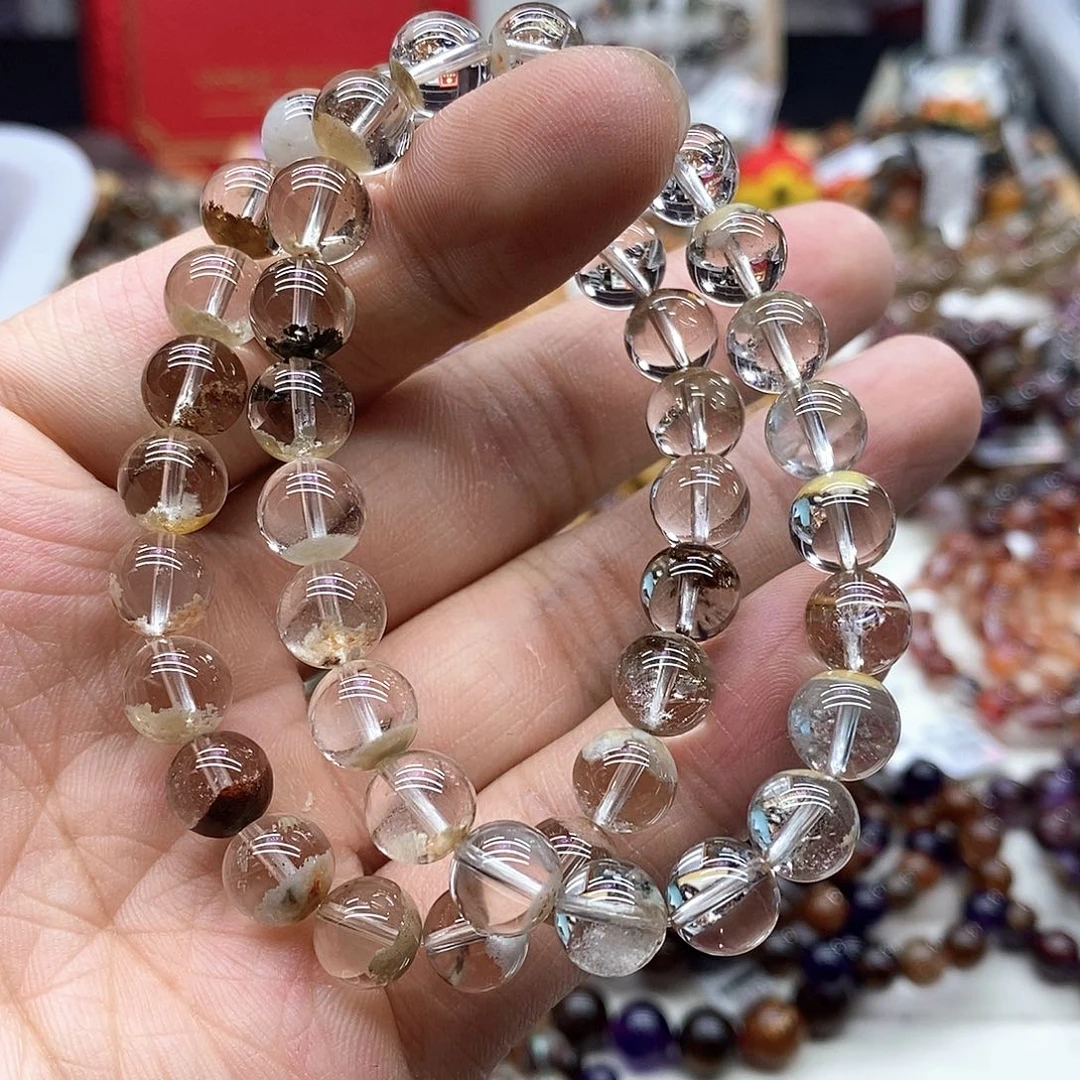 水晶手链未镶嵌多样性发货发一条