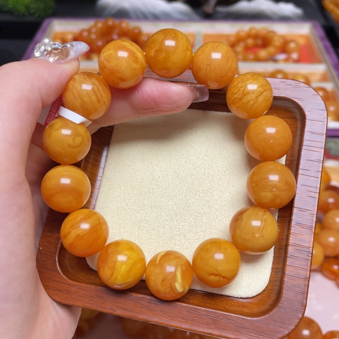 蜜蜡手链未镶嵌手串