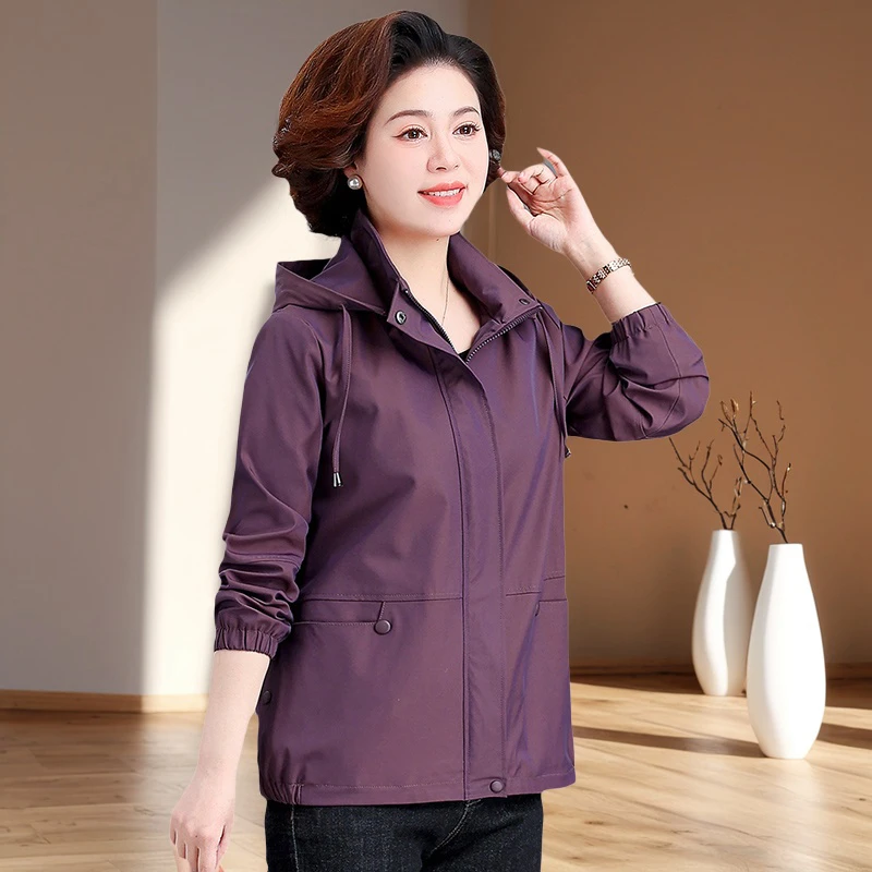 颜太太高贵时尚妈妈春装洋气外套短款小西服中老年女装上衣西装WB