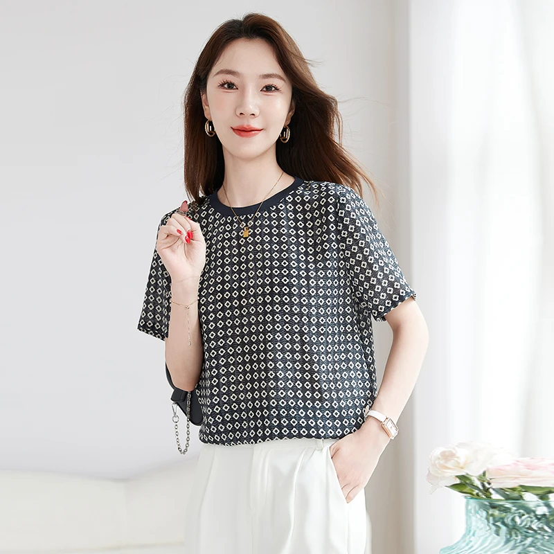 水墨佳人桑蚕丝真丝气质女装真丝上装12501717