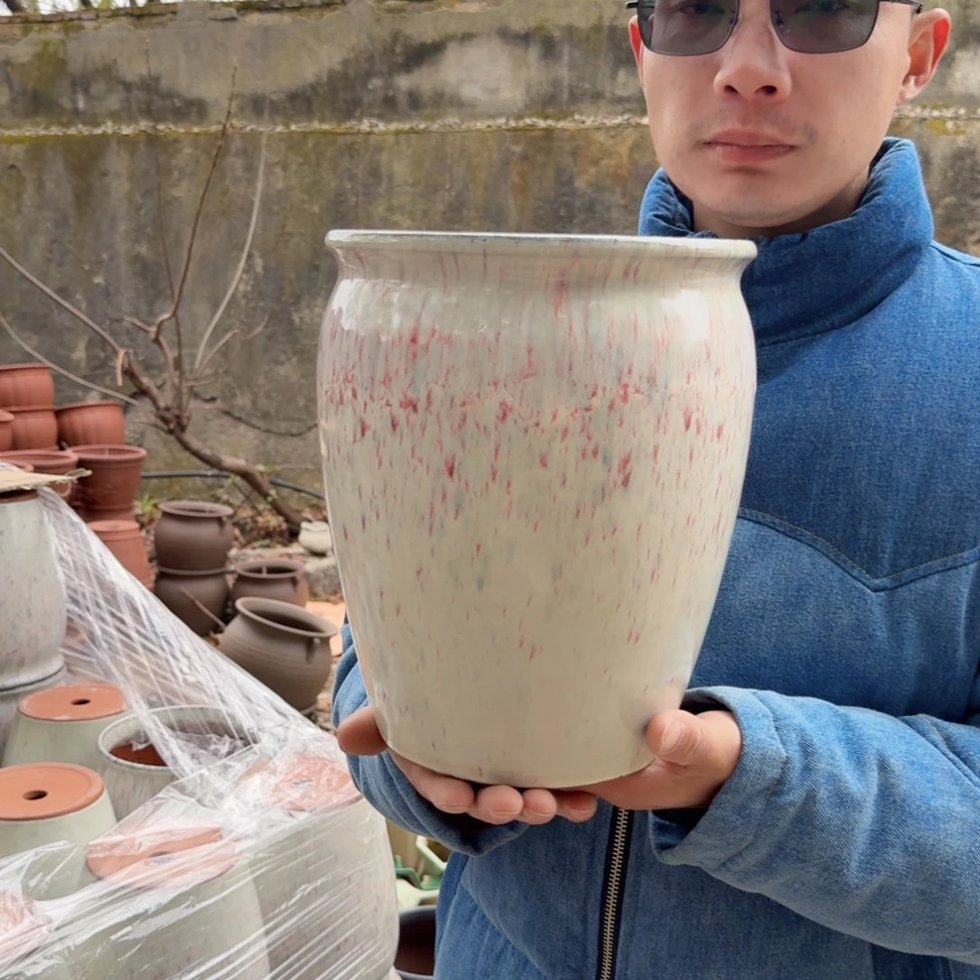 紫砂摆件口20高25（一个彩色