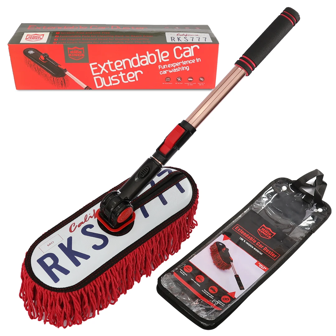 RideKings汽车扫灰尘专用柔软不伤车漆轻松除尘一杆多用清洁蜡棉